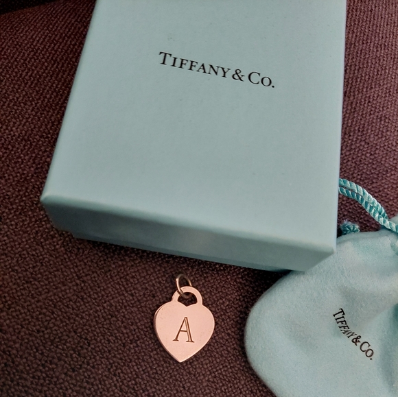 Tiffany & Co. Jewelry - Tiffany and Co Silver Initial "A" Heart Charm
